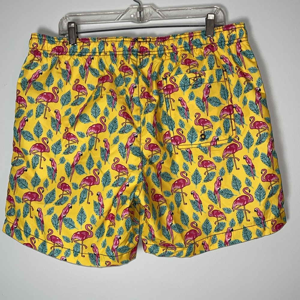 NEW Beach Bros. XL Yellow Pink Beach Swim Trunks - Picture 5 of 5